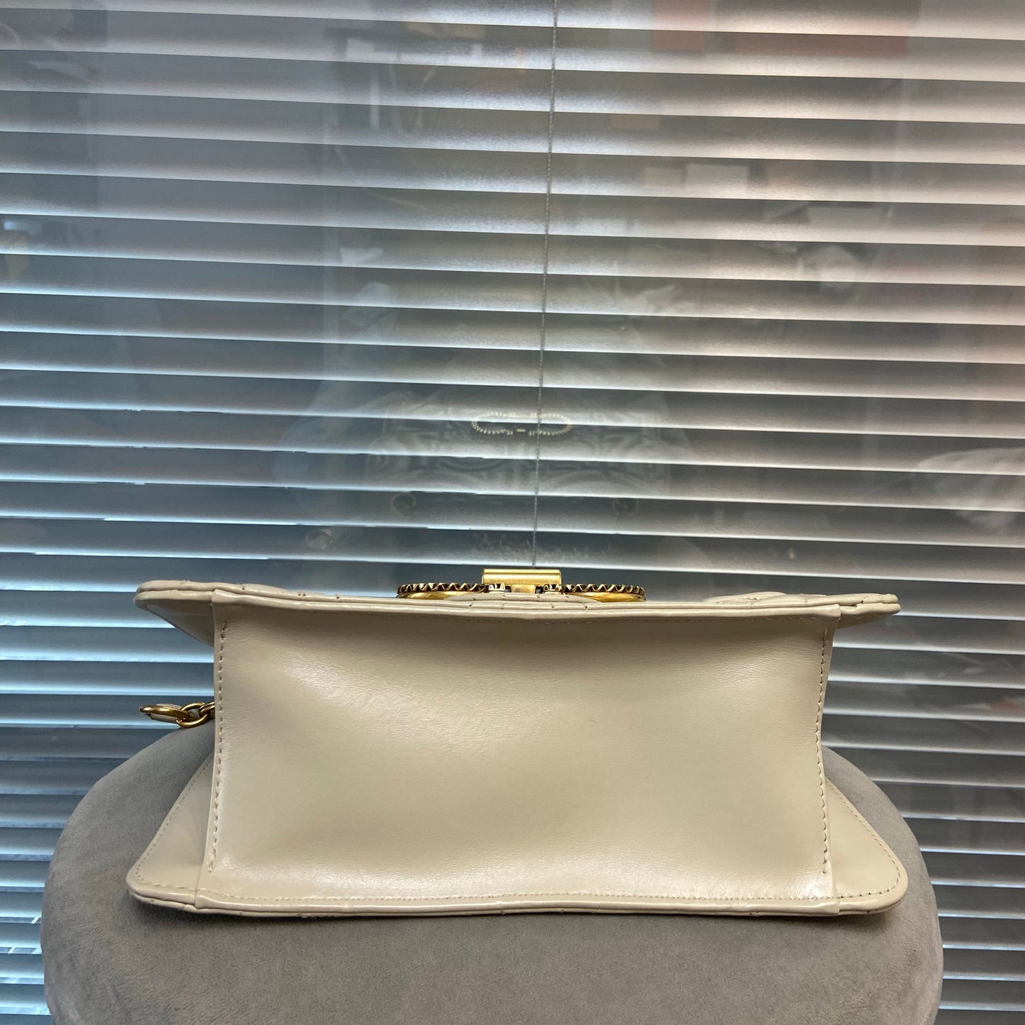 FERRAGAMO Gancini Turnlock Flap Bag Gancini Quilted Leather